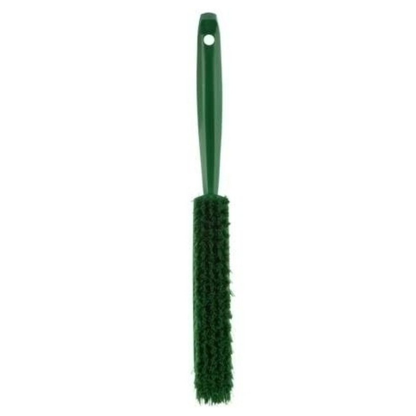 Perie cu Fire Sintetice si Maner culoare Verde, Temp. Max. 100°C, 33 x 3.5 cm [2]