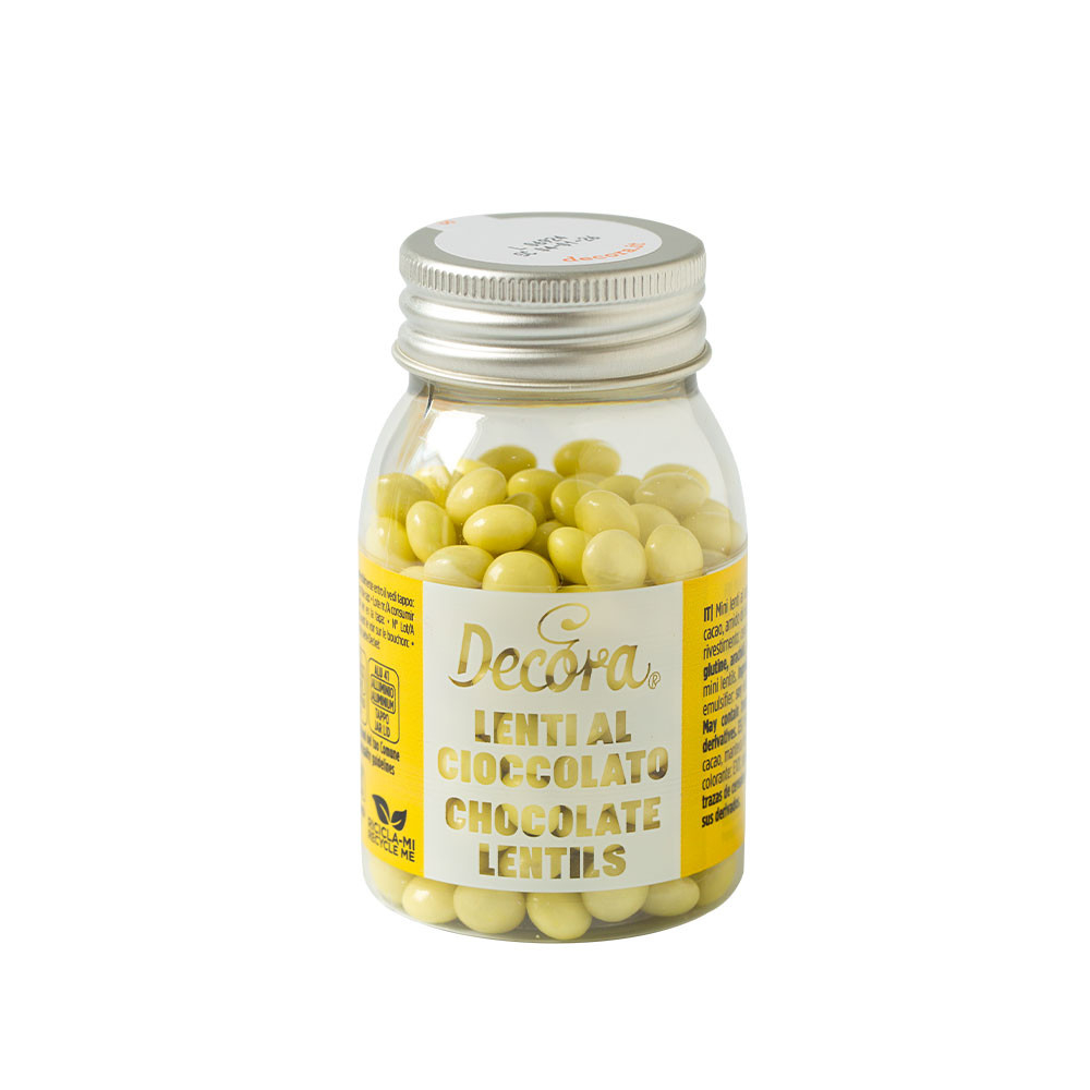 Perle Aplatizate Ciocolata Galben Ø 10 mm, 80 gr [1]