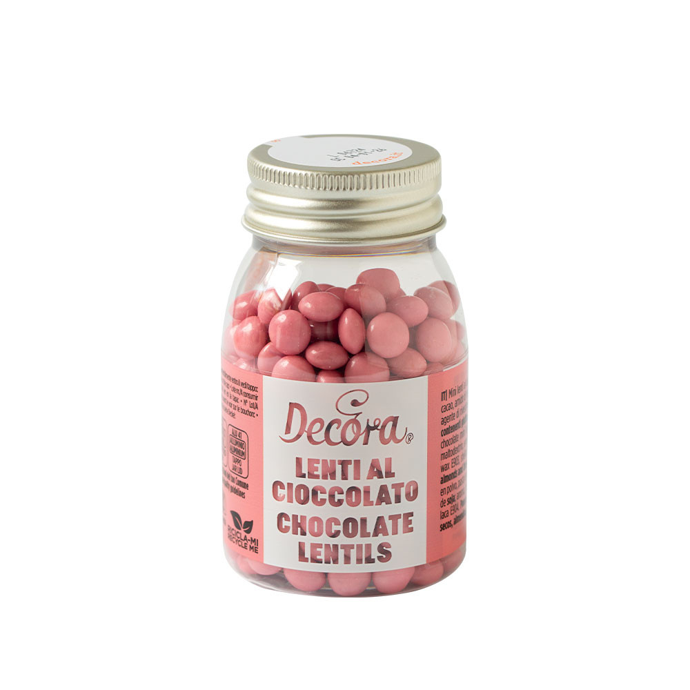 Perle Aplatizate Ciocolata Roz Intens Ø 10 mm, 80 gr [1]