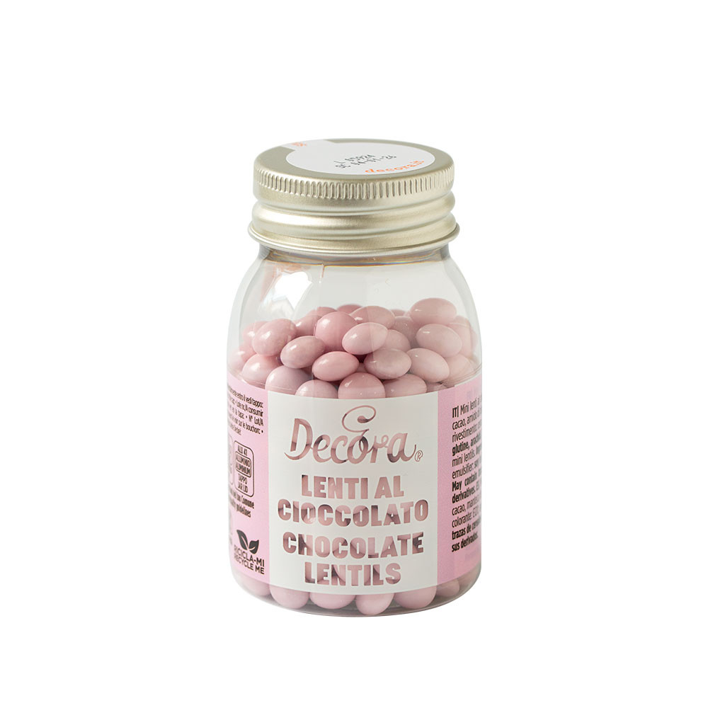 Perle Aplatizate Ciocolata Roz Ø 10 mm, 80 gr [1]