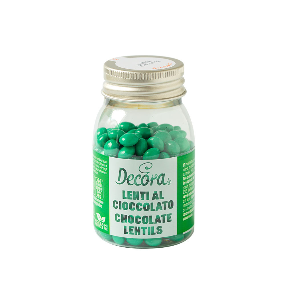 Perle Aplatizate Ciocolata Verde Frunza Ø 10 mm, 80 gr [1]