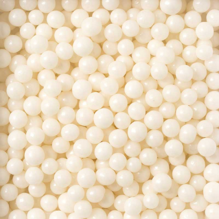 Perle Zahar Alb Stralucitor Ø 7mm, 100 gr [2]