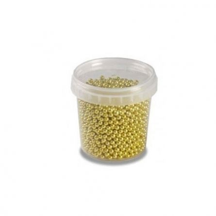 Perle Zahar Auriu Metalizat Ø 4 mm, 120 gr [2]