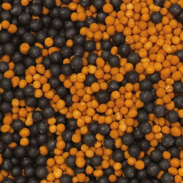 Perle Zahar Colormix Ø 1.5mm - Portocaliu si Negru, 100 gr [2]
