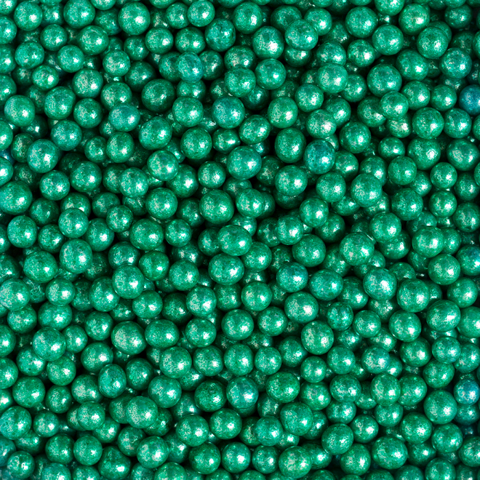Perle Zahar Verde Metalizat Ø 5mm, 100 gr [2]