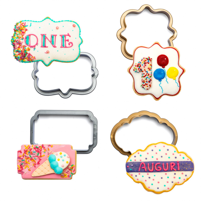 Plachete sau Rame Decor Ø 7 - 7.5 cm - Decupatoare Plastic, Set 4 Buc [2]