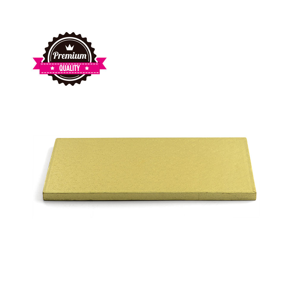 Platou Tort Dreptunghiular Auriu, 40 x 30 x H 1.2 cm [1]