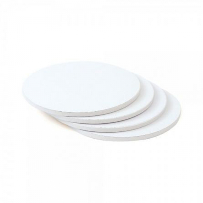Platou Tort Rotund Alb Satinat, Ø 20 x H 1.2 cm [2]