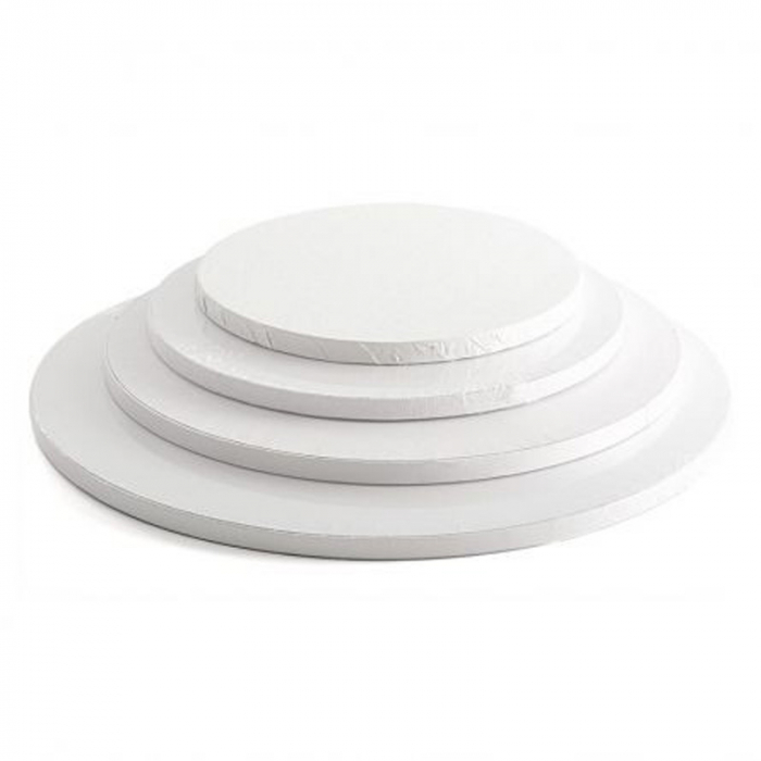 Platou Tort Rotund Alb Satinat, Ø 20 x H 1.2 cm [3]