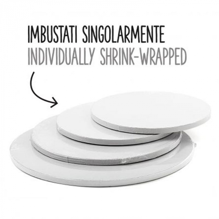 Platou Tort Rotund Alb Satinat, Ø 20 x H 1.2 cm [4]
