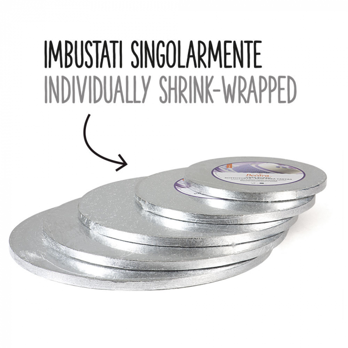 Platou Tort Rotund Argintiu, Ø 26 x H 1.2 cm [3]