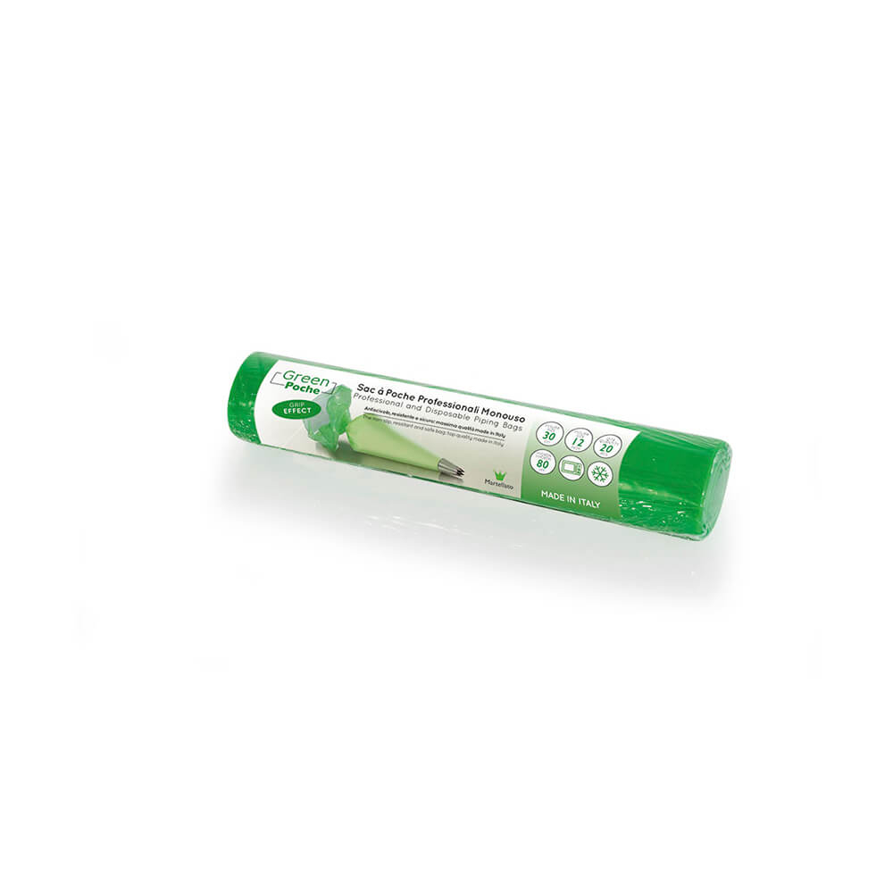 Posuri Unica Folosinta Verde 30 cm, 80 Microni, gip Effect, Rola 20 Buc [2]