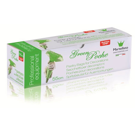 Posuri Unica Folosinta Verde, H 65 cm, 80 Microni, gip Effect, Set 100 Buc [2]