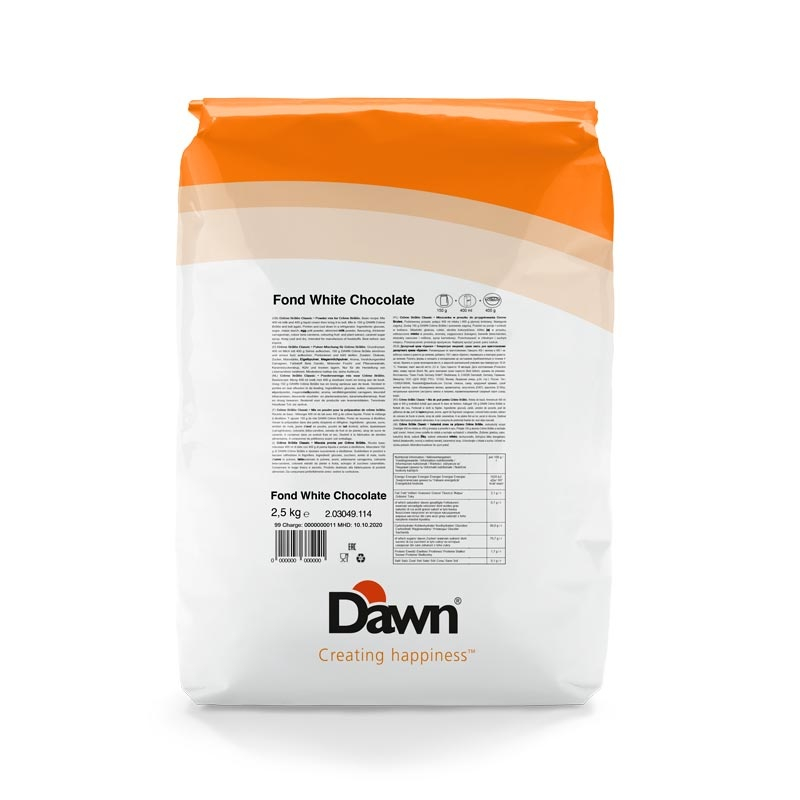 Premix Aroma de Ciocolata Alba - Mousse, Bavareze, Semifreddo, Fond Dawn, 2.5 kg [1]