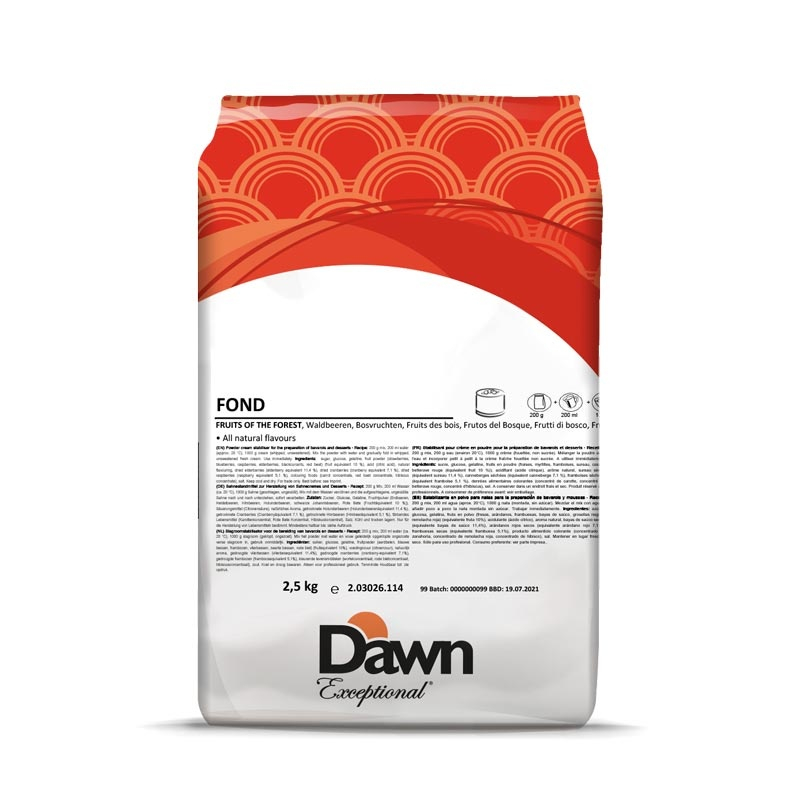 Premix Aroma de Fructe de Padure - Mousse, Bavareze, Semifreddo, Fond Dawn, 2.5 kg [1]