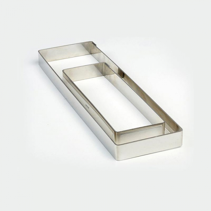 Rama Inox Dreptunghiulara Colturi Drepte 8x28xH2cm [1]