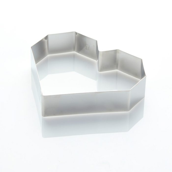 Rama Inox Inima Diamant 19 x 17 x H 4 cm [1]