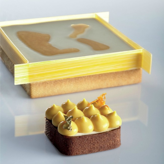 Rama Microforata Tarte Patrate Colturi Drepte, 19x19xH2 cm [3]