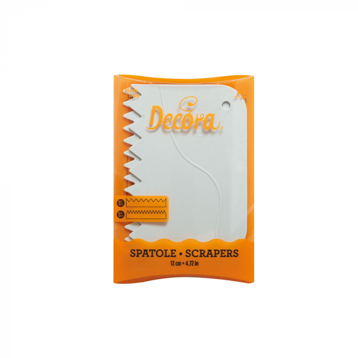 Raschete Material Plastic Alb, 12x8.3 si 13.5x9.2 cm Model Zimtat, Set 2 buc [3]