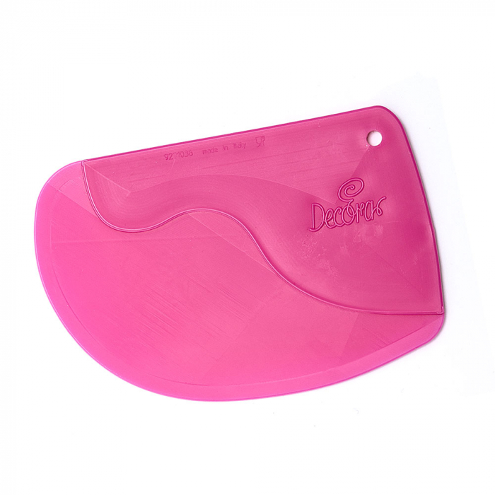 Raschete Material Plastic Fucsia, 14.5 si 12.5 cm Model Curbat, Set 2 Buc [2]