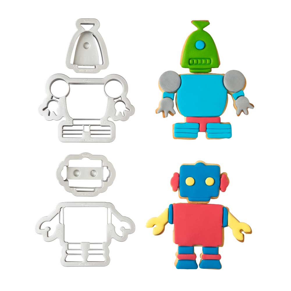 Roboti - Decupatoare Plastic 6.5 - 11.5 x 4.5 - 7 x H 2.2 cm, 2 Buc [3]