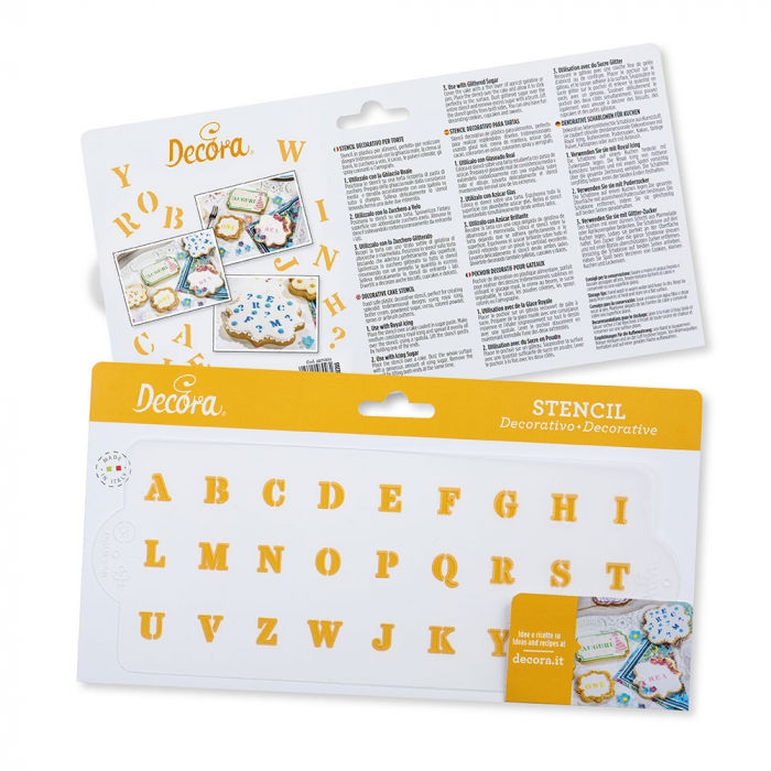 Sablon Plastic Decor Alfabet, 25 x 10 cm [4]