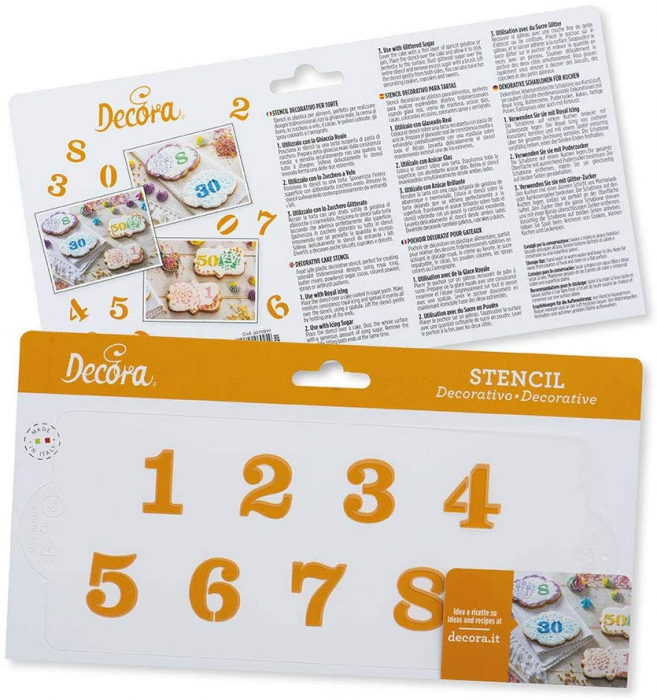 Sablon Plastic Decor Cifre, 25 x 10 cm [2]
