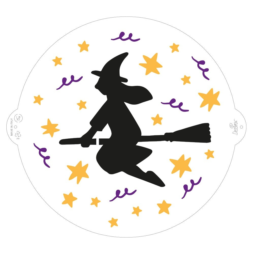 Sablon Plastic Decor Top, Model Halloween Vrajitoare Ø 25 cm [1]