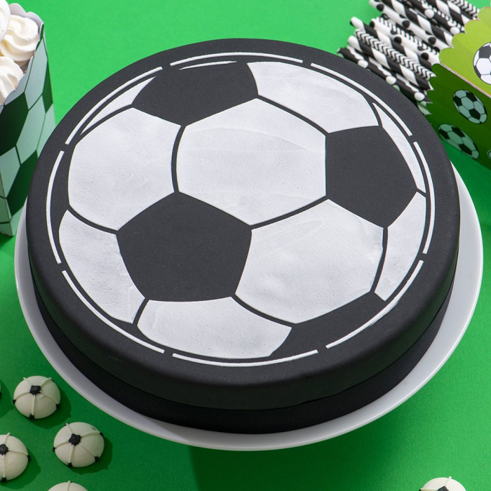 Sablon Plastic Decor Top, Model Minge Fotbal, Ø 25 cm [2]