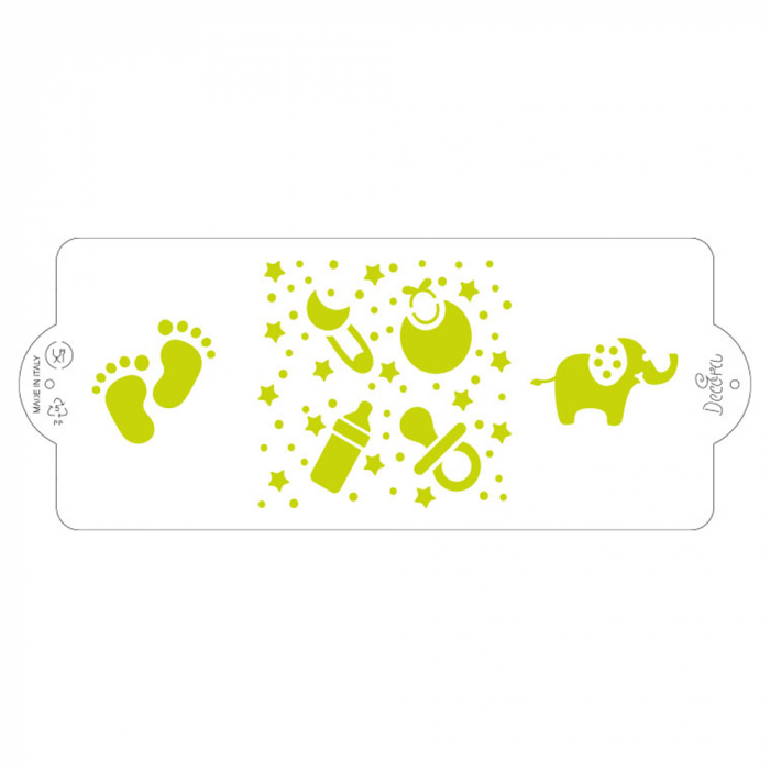 Sablon Plastic Lateral Decor Bebe, 25 x 10 cm [4]