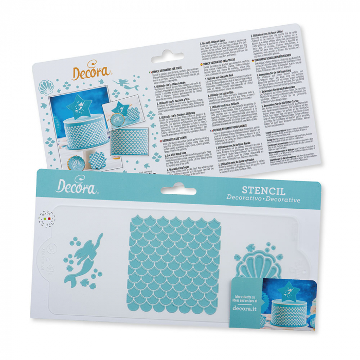 Sablon Plastic Lateral Decor Marin - Sirena, 25 x 10 cm [2]