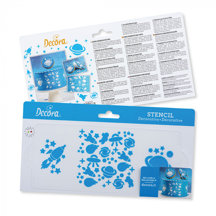 Sablon Plastic Lateral Decor Spatial, 25 x 10 cm [3]