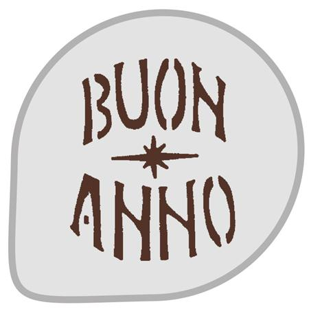 Sablon Plastic Rotund Decor Buon Anno Ø 26 cm [1]