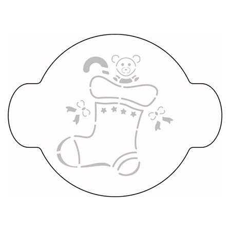 Sablon Plastic Rotund Decor Craciun Ø 20 cm [2]
