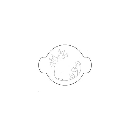 Sablon Plastic Rotund Decor Stelute Ø 20 cm [1]