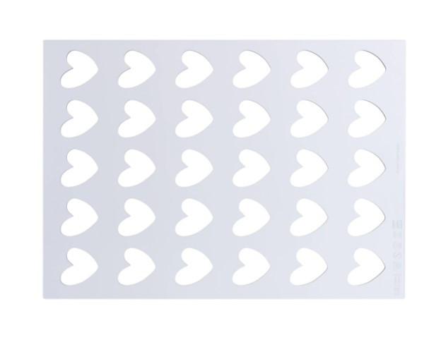 Sablon Silicon Inima - 30 decoruri 3.1 x 3.1 x H 0.2 cm [2]