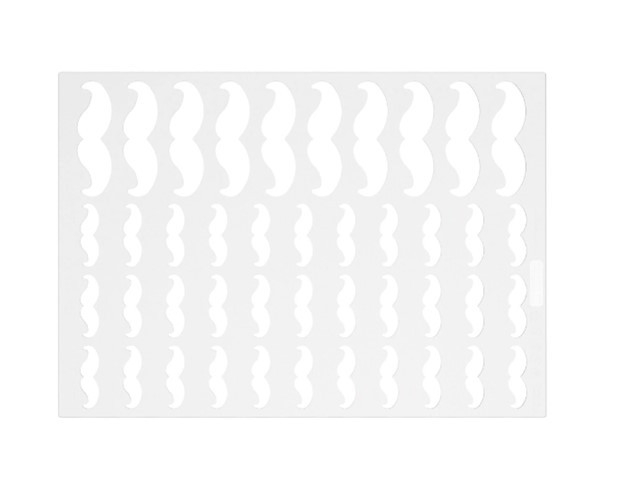 Sablon Silicon Mustata 2 Modele - 43 decoruri 7 x H 2.1, 3.8 x H 1.2 cm [2]