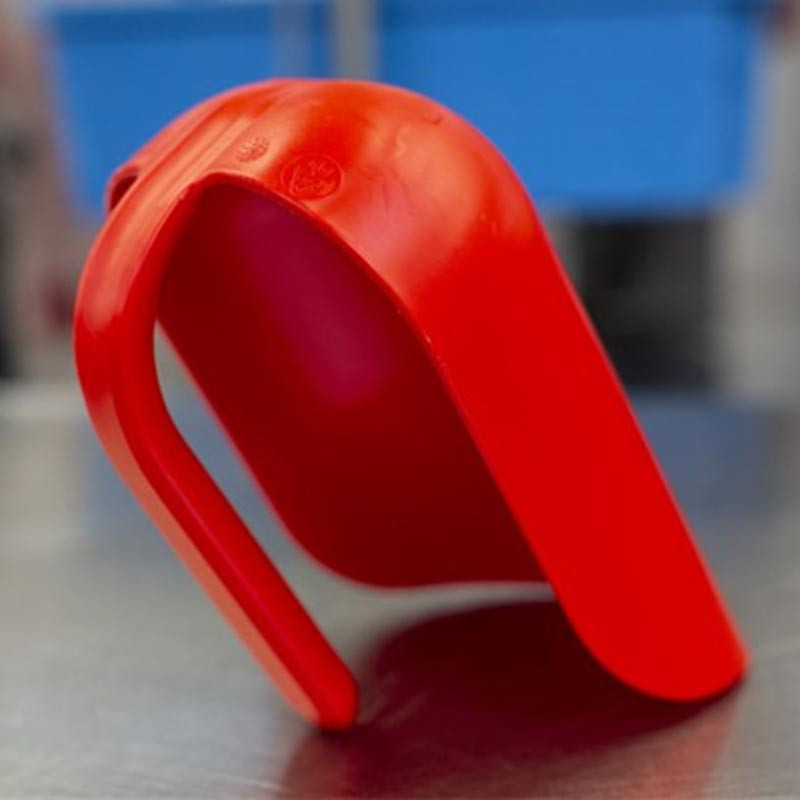 Scafa cu Baza Rotunjita 2 Litri, Material Plastic Rosu, L 27 cm [3]