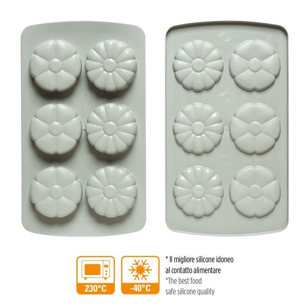 Set 2 Forme Silicon Floare 2.87 - 3 x 1.65 - 1.75 x H 0.1 - 3.5 cm, 6 cavitati [5]