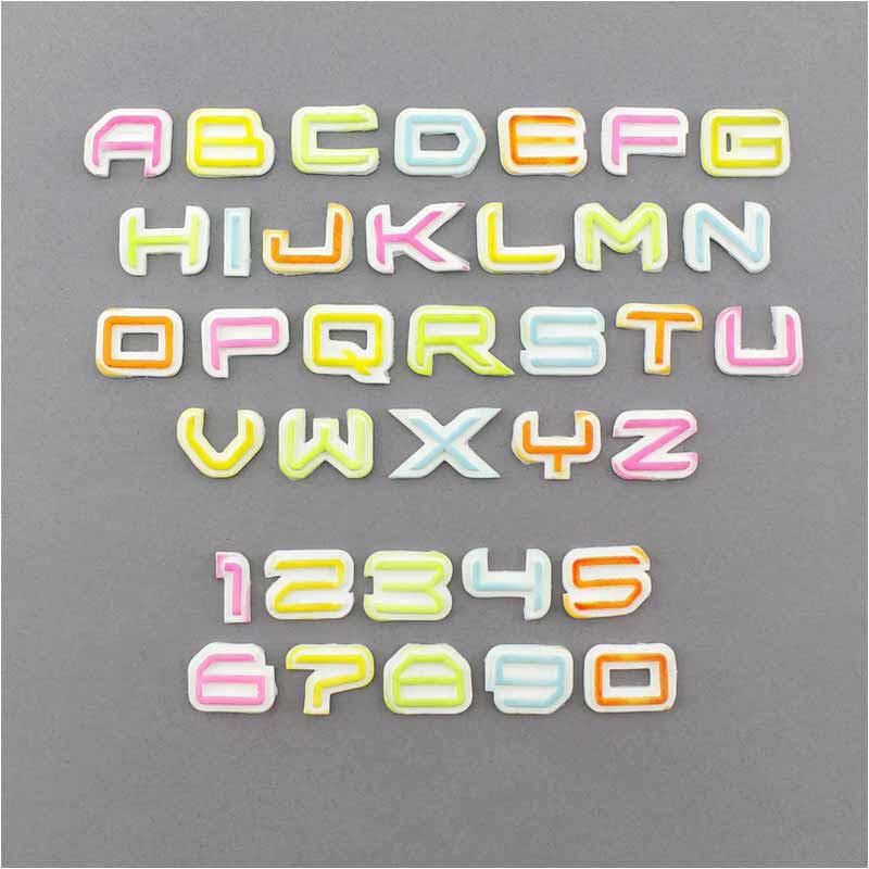 Set 2 Mulaje Silicon Alfabet + Cifre Stil Science Fiction H 1.7 cm [4]