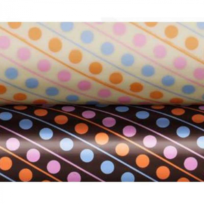 Set 24 Folii Transfer Ciocolata 4 Modele Cercuri Colorate 30 x 40 cm [2]