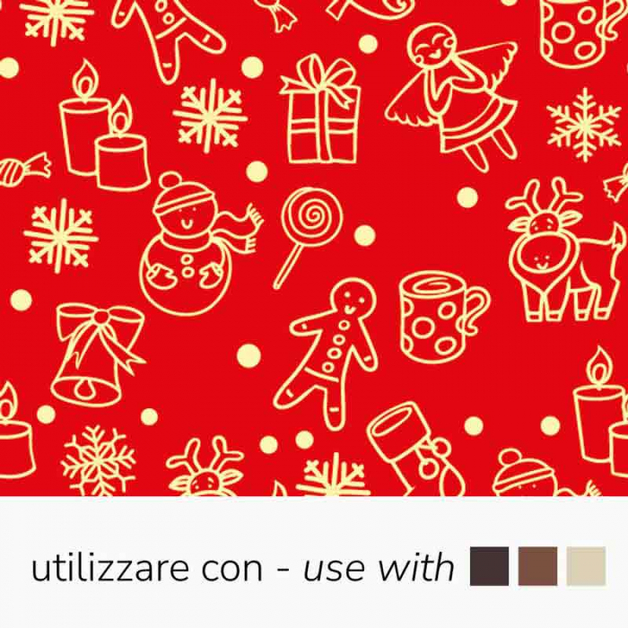Set 30 Folii Transfer Decor Ciocolata Craciun, 34 x 26.5 cm [1]