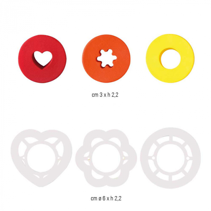 Set 6 Decupatoare Mix & Match Ø 3 si 6 x H 2.2 cm [2]