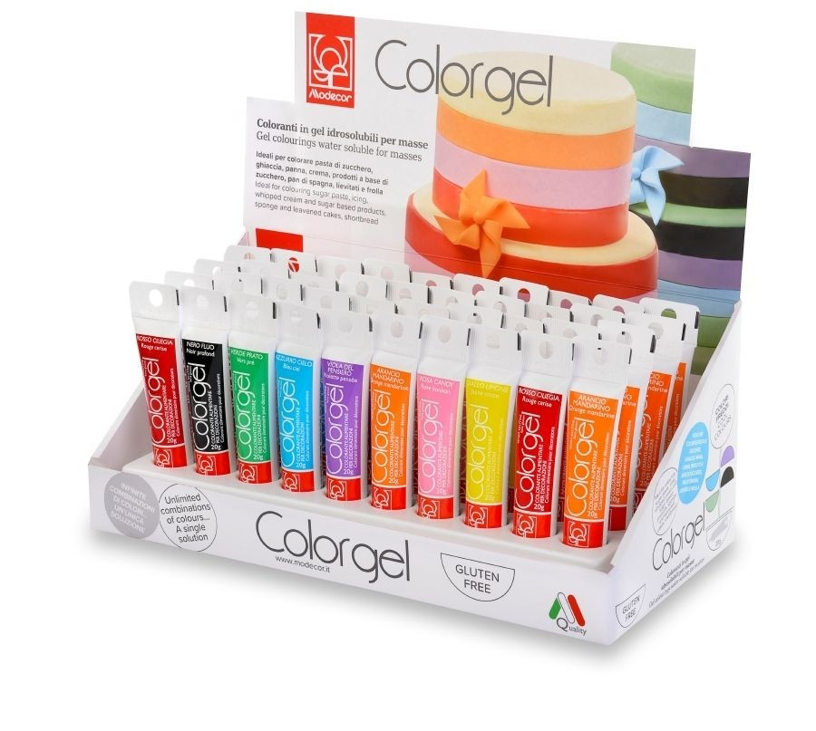 Set Coloranti Alimentari Gel, 40 buc x 20 g, Modecor [2]