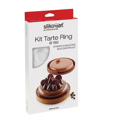 Set Tarte Ø 15 cm, 2 Rame Microforate + Forma Silicon 2 cavitati [4]