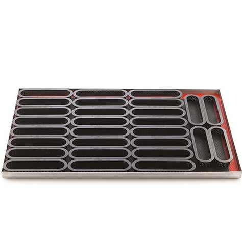 Set Tarte 14.6 x 3.5 cm, 6 Rame Microforate + Forma Silicon 6 cavitati [4]