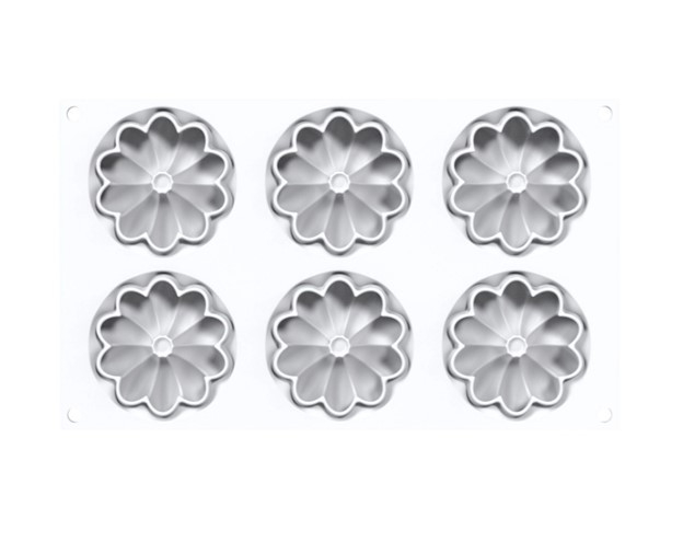 Set Tarte 3D Bloom Mini Flower Ø7.65 x H 1.7 cm + Rama Microforata Ø 8 x H 2 cm [2]