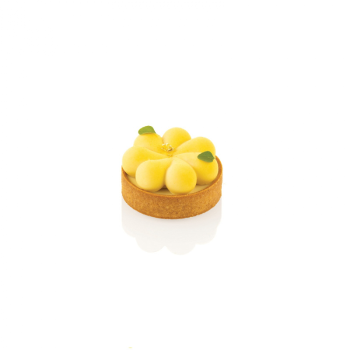Set Tarte Blossom Ø 7 x H 2 cm, 8 Rame Microforate + Forma Silicon 8 cavitati [2]