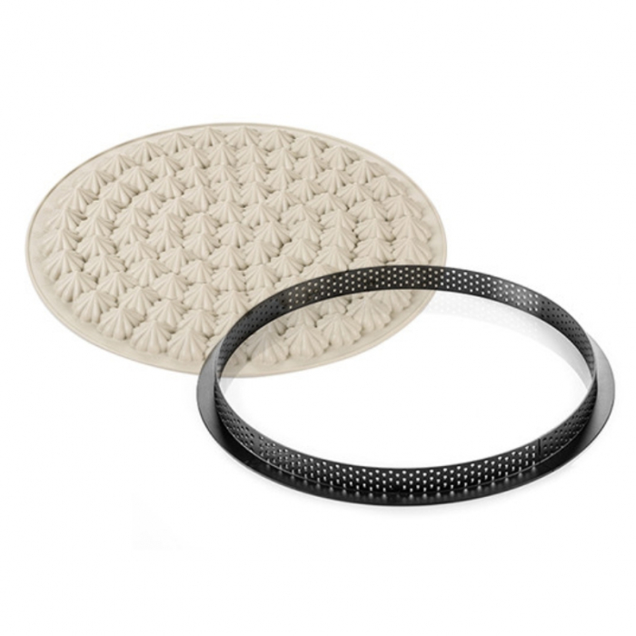 Set Tarte Meringue Ø 25 cm, 1 Rama Microforata + Forma Silicon [2]