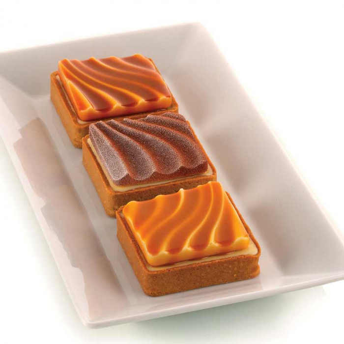 Set Tarte Sand 8 x 8 x H 2 cm, 6 Rame Microforate + Forma Silicon 6 Cavitati [3]